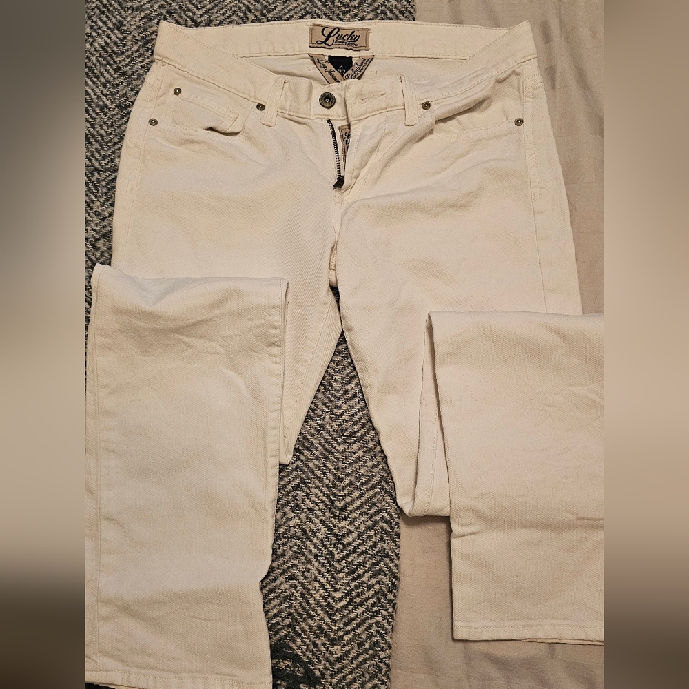 Lucky Brand Off-White Denim Pants